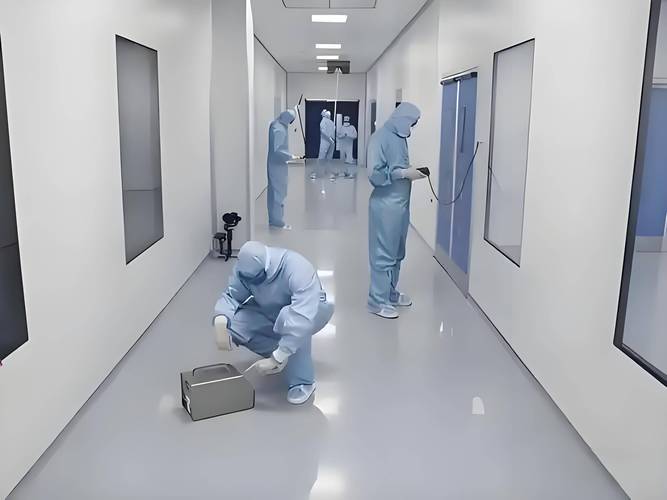 Kiểm tra độ sạch bề mặt sau khi hoàn tất quy trình vệ sinh linh kiện