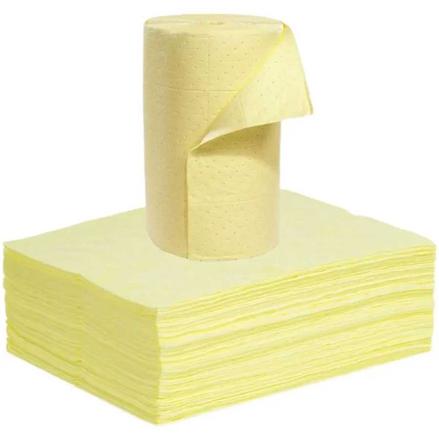 Tổng quan các dòng giấy thấm dầu và hoá chất dạng tấm và dạng cuộn tại Greentech