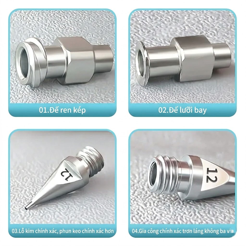 Chi tiết các loại đế ren và đế lưỡi bay chuyên dụng